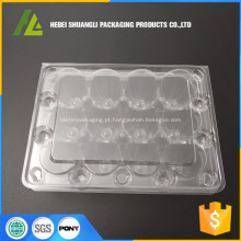 Caixa de plástico de ovo de codorna de 12 buracos